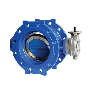 Double eccentric butterfly valves series 756 with AUMA gearbox